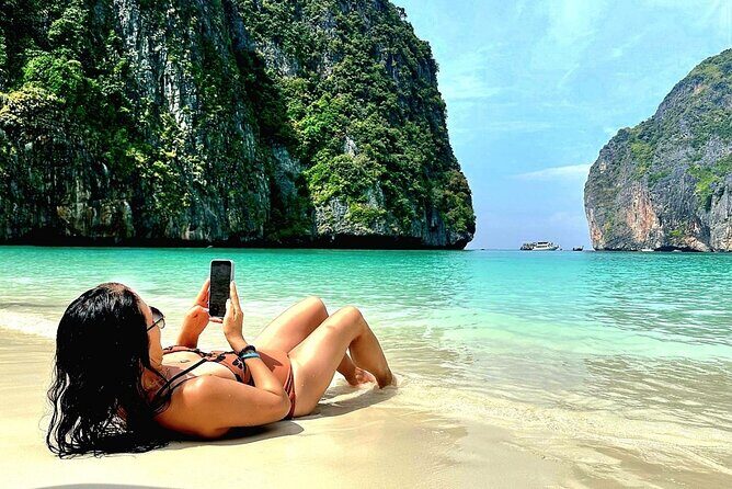 From Phuket: Phi Phi, Maya and Bamboo Islands Full Day Visit - Maya Bay area: iconic limestone cliffs, plus a seasonal closure warning