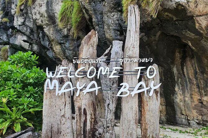 From Phuket: Phi Phi, Maya and Bamboo Islands Full Day Visit - Pileh Cove and Viking Cave: the boat gives you the best perspective