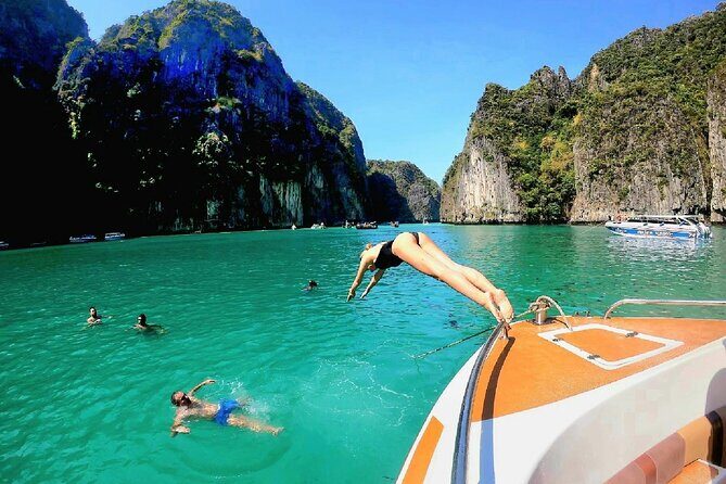 From Phuket: Phi Phi, Maya and Bamboo Islands Full Day Visit - Bamboo Island: white sand calm with reef snorkeling