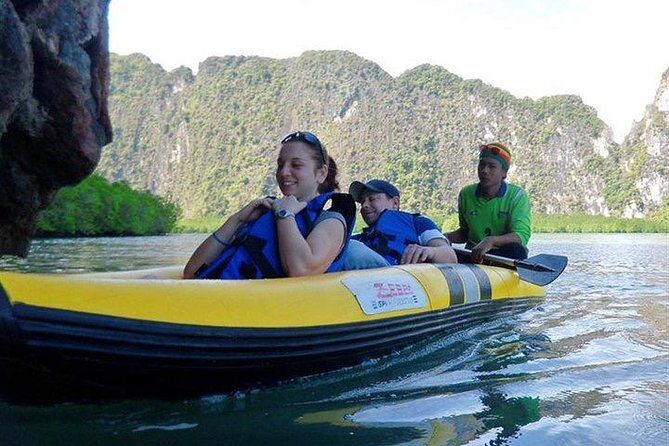 Phang Nga Bay (James Bond Island) & Monkey Cave · by Long tail Boat - Buffet Lunch in Ko Panyi: Eating in the Fishing-Village Setting