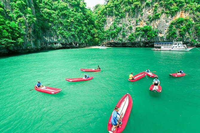 Phang Nga Bay (James Bond Island) & Monkey Cave · by Long tail Boat - Monkey Cave (Suwankuha Temple): Quick Nature + Temple Stop