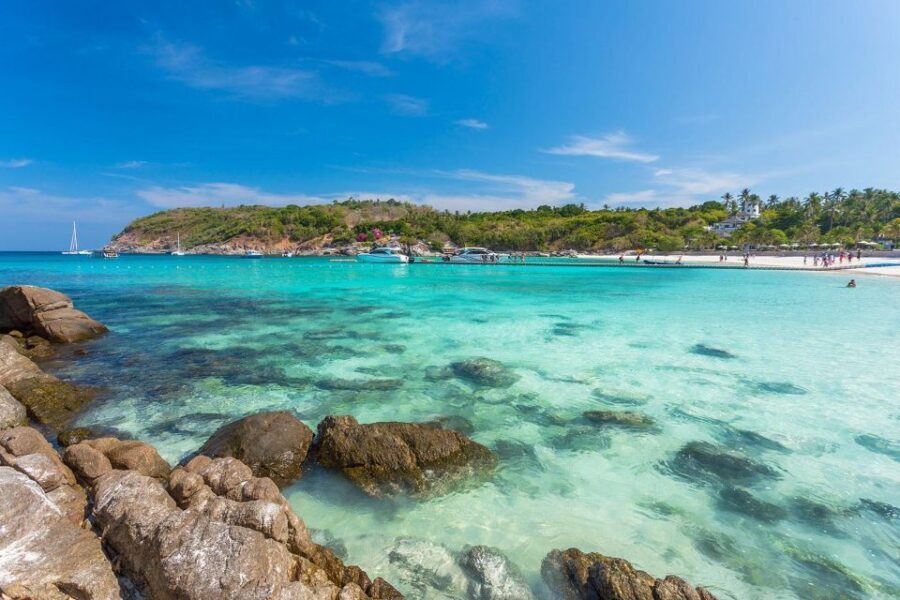 Phuket: Coral & Racha Islands Day Trip By Speedboat - Racha Island (Raya): beach time, shore snorkeling, and limited shade