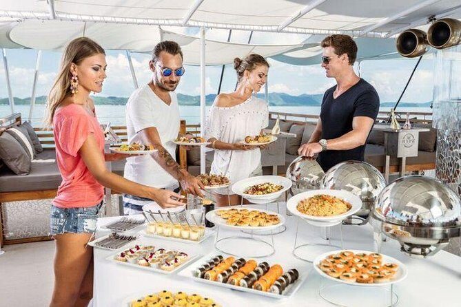 Phuket VIP Hype Luxury Boat Cruise with Party & DJ Vibes - Coral Island (12:15): A Swim Stop That Actually Breaks Up The Day