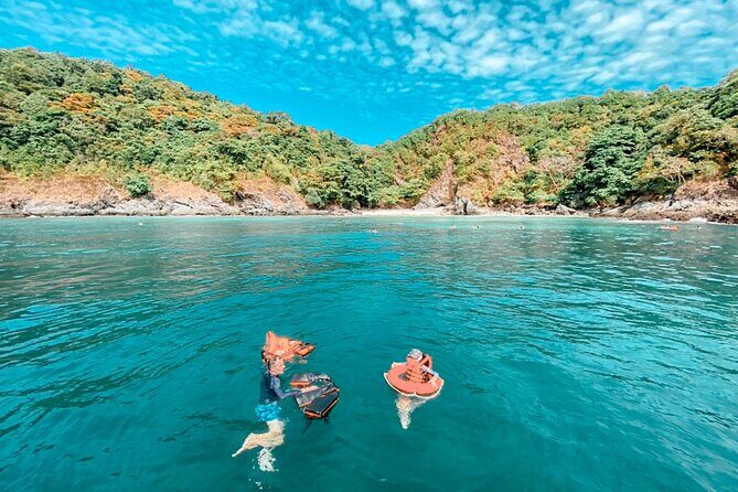 Private Boat Tour with Dolphin Spotting and Snorkelling from Phuket - Koh Rang Yai: fresh fruit, cool drinks, and a short sunset window